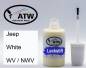 Preview: Jeep, White, WV / NWV: 20ml Lackstift, von ATW Autoteile West.